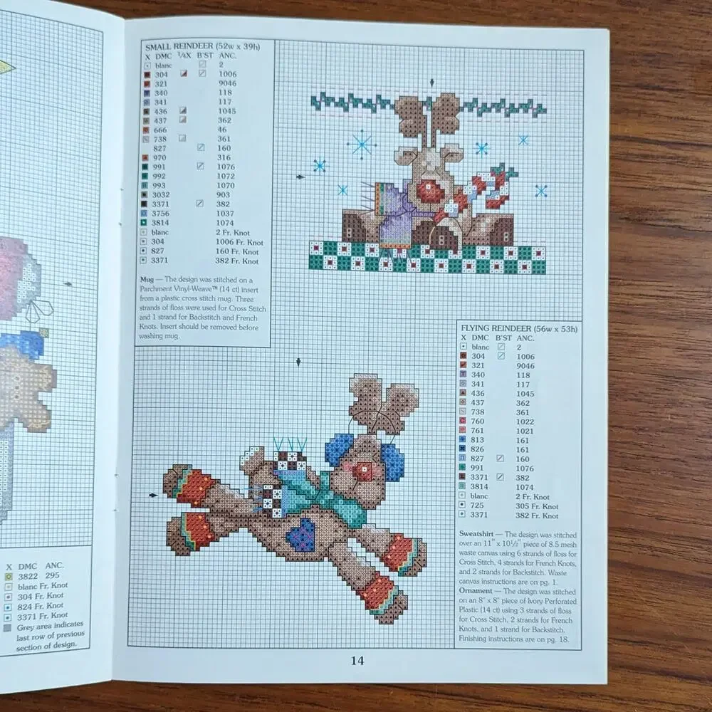 Santa & Company Cross Stitch Pattern Book